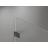Mexen Lunar-B klizna kabina za tuširanje lijeva 80 x 80 cm, prozirna, četkana gun siva - 832-080-080-66-00-L