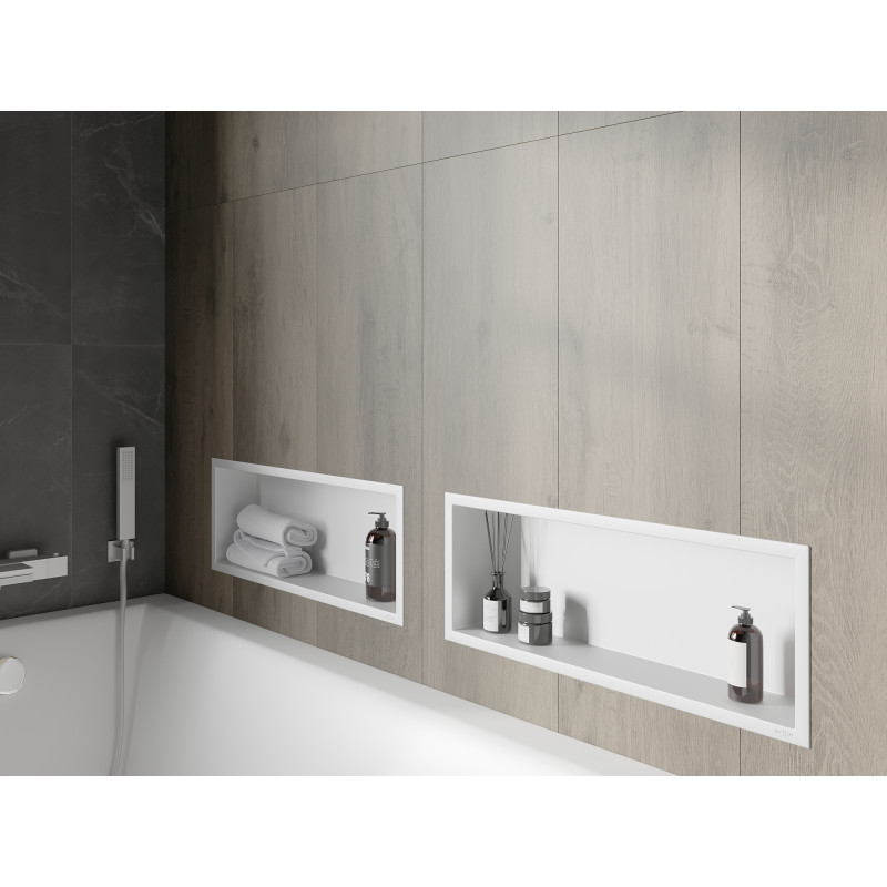 Mexen X-Wall-R półka wnękowa z kołnierzem 60 x 20 cm, biała - 1920602010