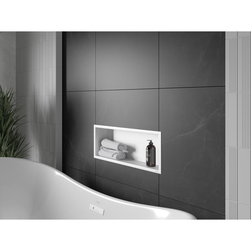 Mexen X-Wall-R εσοχή ράφι με φλάντζα 60 x 20 cm, λευκό - 1920602010