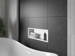 Mexen X-Wall-R étagère encastrée avec collerette 60 x 20 cm, blanche - 1920602010