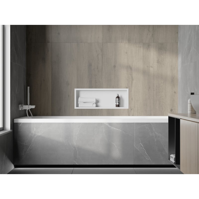 Mexen X-Wall-R recessed shelf with flange 60 x 20 cm, white - 1920602010