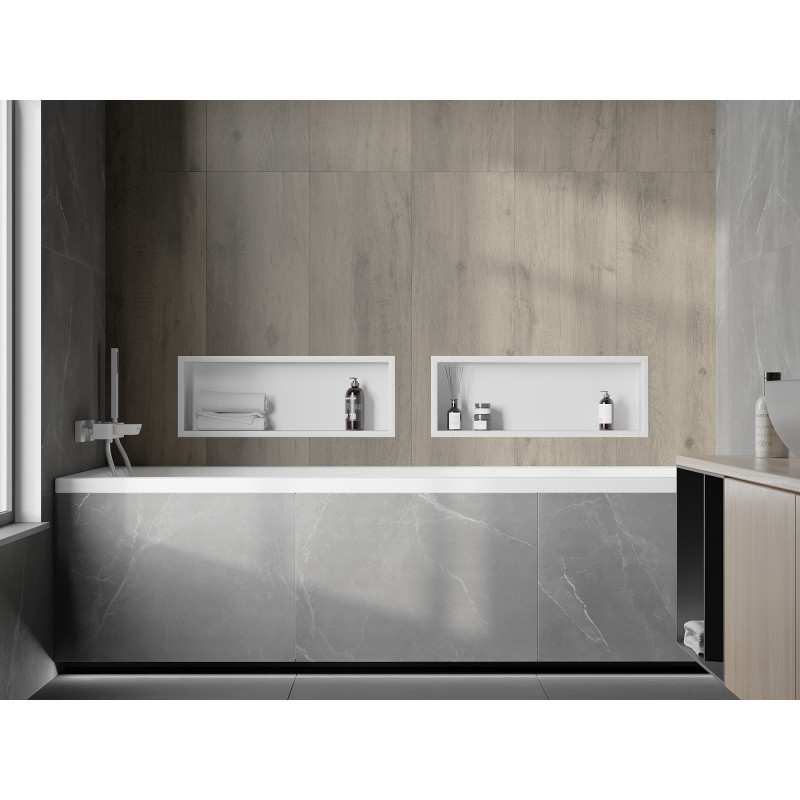 Mexen X-Wall-R étagère encastrée avec collerette 60 x 20 cm, blanche - 1920602010