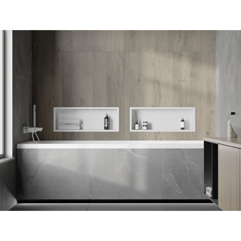 Mexen X-Wall-R étagère murale avec rebord 60 x 20 cm, blanche - 1920602010