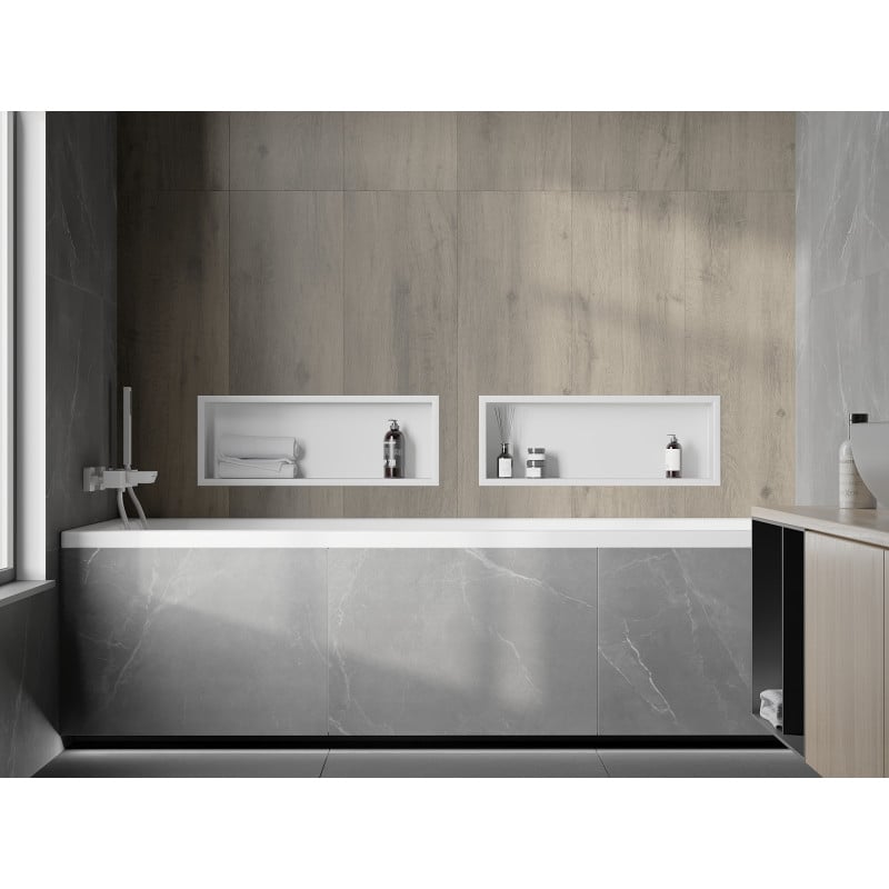 Mexen X-Wall-R recessed shelf with flange 60 x 20 cm, white - 1920602010