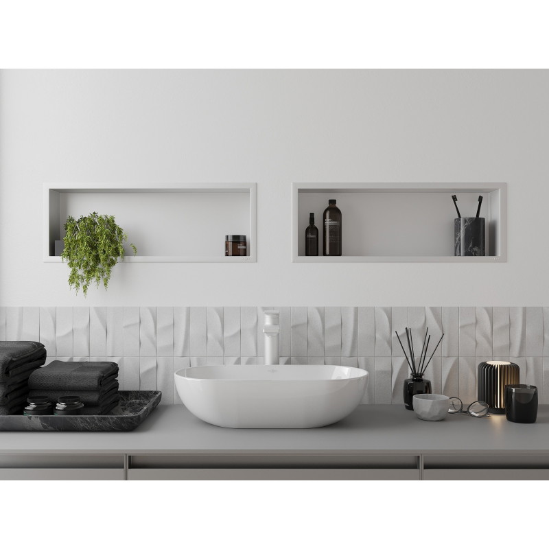 Mexen X-Wall-R nicheplank met flens 60 x 20 cm, wit - 1920602010