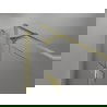 Mexen Mist H T Duschkabine, schwenkbar, links 115 x 120 cm, transparent, gold gebürstet - 8A5T-115-120-55-00-L