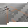 Mexen Mist H T Duschkabine, schwenkbar, links, 100 x 100 cm, transparent, gebürstetes Kupfer - 8A5T-100-100-65-00-L