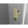 Mexen Mist H Duo cabine de douche pivotante 85 x 70 cm, transparent, or - 8A5-085L-070P-50-00
