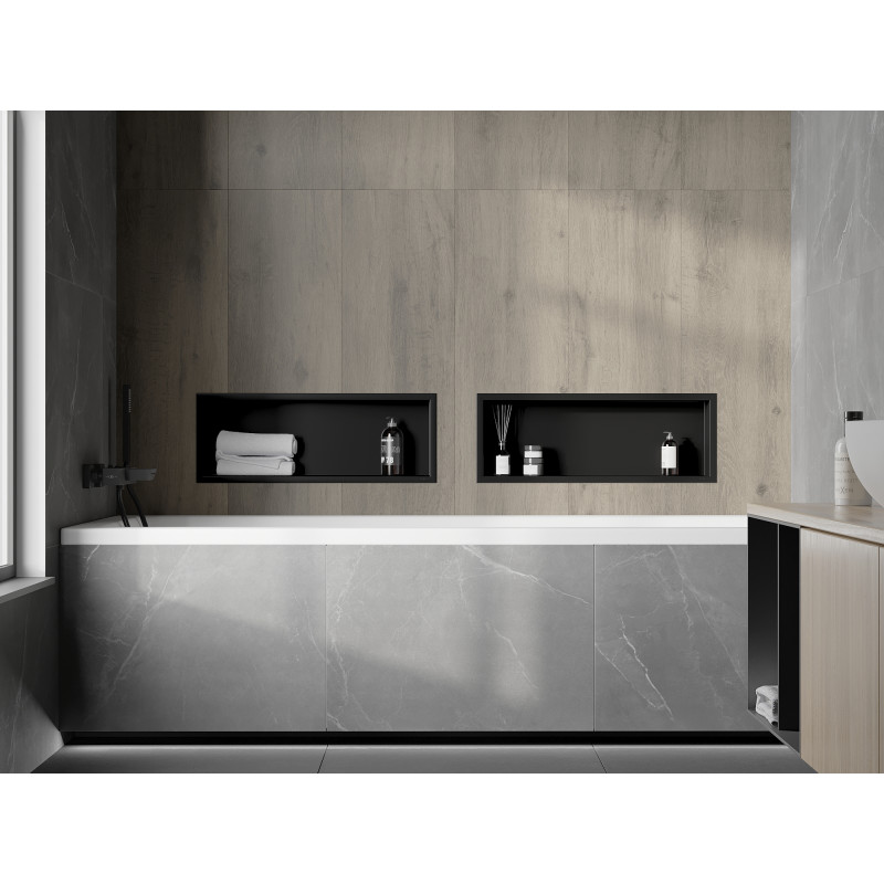 Mexen X-Wall-R nis rek met kraag 60 x 20 cm, zwart - 1970602010