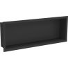 Mexen X-Wall-R Nischenregal mit Flansch 60 x 20 cm, schwarz - 1970602010