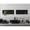 Mexen X-Wall-R recessed shelf with flange 60 x 20 cm, black - 1970602010