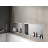 Mexen X-Wall-R Nischensatz mit Flansch 60 x 30 cm, Inox - 1910603010