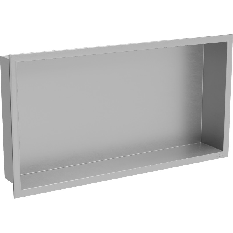Mexen X-Wall-R nisnis plank met kraag 60 x 30 cm, inox - 1910603010