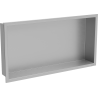 Mexen X-Wall-R inbouwplank met flens 60 x 30 cm, inox - 1910603010