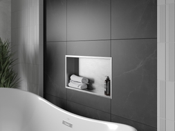 Mexen X-Wall-R recessed shelf with flange 60 x 30 cm, inox - 1910603010