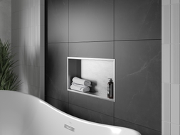 Mexen X-Wall-R sisseehitatud äärisega riiul 60 x 30 cm, inox - 1910603010