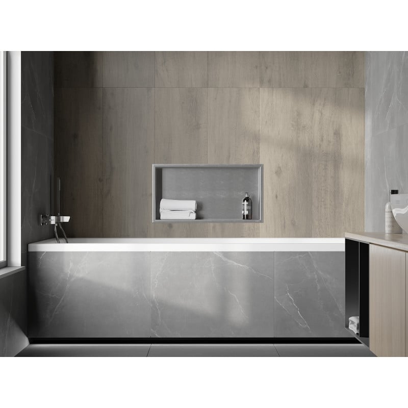 Mexen X-Wall-R półka wnękowa z kołnierzem 60 x 30 cm, inox - 1910603010