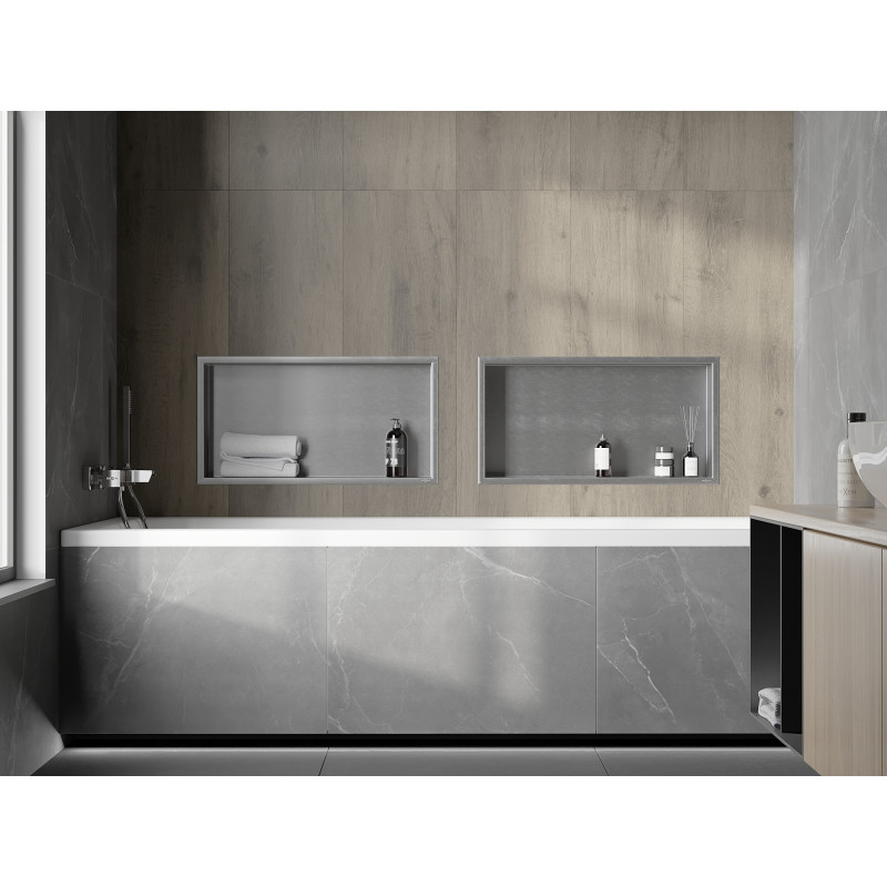 Mexen X-Wall-R nisvakje met flens 60 x 30 cm, inox - 1910603010