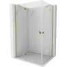 Mexen Mist H Duo Duschkabine Schwenkbar 115 x 100 cm, transparent, gold - 8A5-115L-100P-50-00