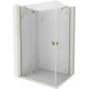 Mexen Mist-H Duo Shower Enclosure Hinged Left 120 x 100 cm, Transparent, Gold - 8A5-120L-100P-50-00
