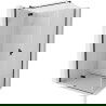 Mexen Mist H T Duschkabine schwenkbar links 95 x 110 cm, transparent, schwarz - 8A5T-095-110-70-00-L
