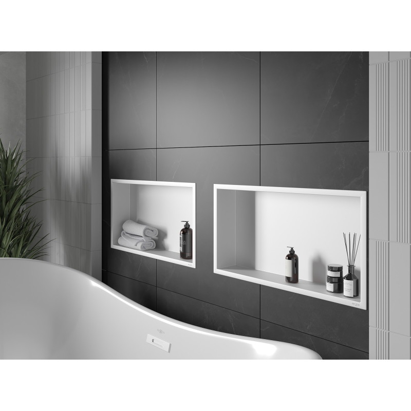 Mexen X-Wall-R estante empotrado con brida 60 x 30 cm, blanco - 1920603010