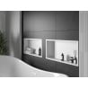 Mexen X-Wall-R inbouwplank met flens 60 x 30 cm, wit - 1920603010
