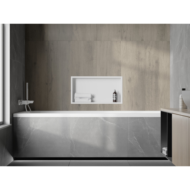 Mexen X-Wall-R półka wnękowa z kołnierzem 60 x 30 cm, biała - 1920603010