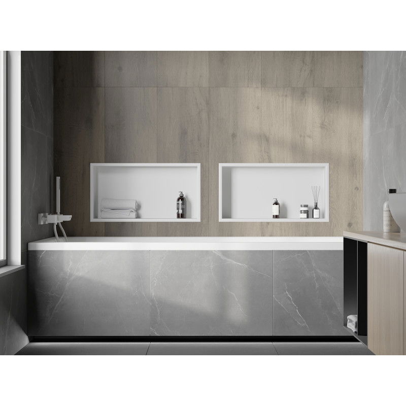 Mexen X-Wall-R nišas plaukts ar atloku 60 x 30 cm, balts - 1920603010