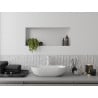 Mexen X-Wall-R Nischenregal mit Flansch 60 x 30 cm, weiß - 1920603010