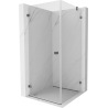 Mexen Lunar-B Duschkabine schwenkbar links 90 x 90 cm, transparent, gun gray gebürstet - 832-090-090-66-00-L