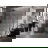 Mexen Lunar-B Duschkabine schwenkbar links 90 x 90 cm, transparent, gun gray gebürstet - 832-090-090-66-00-L