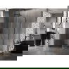 Mexen Lunar-B douchecabine scharnierend links 90 x 90 cm, transparant, geborsteld vuursteen grijs - 832-090-090-66-00-L
