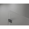 Mexen Lunar-B kabina prysznicowa uchylna lewa 100 x 100 cm, transparent, gun gray szczotkowany - 832-100-100-66-00-L
