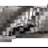 Mexen Lunar-B Duschkabine rechts öffnend 70 x 70 cm, transparent, gebürstetes Gun Gray - 832-070-070-66-00-P