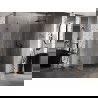 Mexen Lunar-B Duschkabine schwenkbar rechts 80 x 70 cm, transparent, gun gray gebürstet - 832-080-070-66-00-P