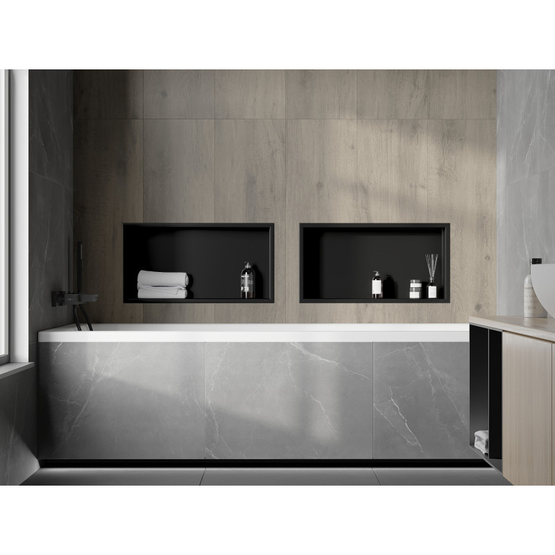 Mexen X-Wall-R nisplank met kraag 60 x 30 cm, zwart - 1970603010