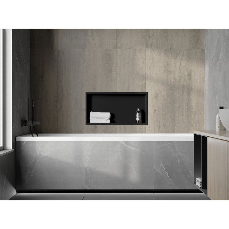 Mexen X-Wall-R étagère encastrée avec collerette 60 x 30 cm, noir - 1970603010