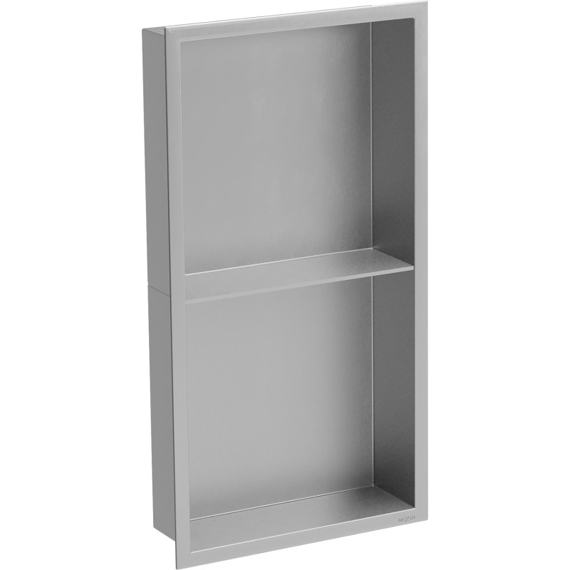 Mexen X-Wall-R estante empotrado con reborde y balda 60 x 30 cm, inox - 1910603010S