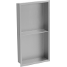Mexen X-Wall-R Nischenregal mit Rahmen und Regal 60 x 30 cm, Inox - 1910603010S