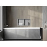 Mexen X-Wall-R étagère encastrée avec collerette et tablette 60 x 30 cm, inox - 1910603010S