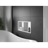 Mexen X-Wall-R Nischenregal mit Flansch und Regal 60 x 30 cm, weiß - 1920603010S
