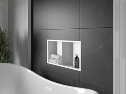 Mexen X-Wall-R nisplank met flens en plank 60 x 30 cm, wit - 1920603010S
