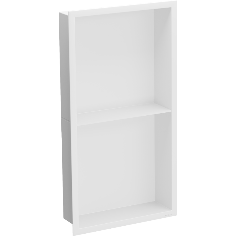 Mexen X-Wall-R nisvak met kraag en plank 60 x 30 cm, wit - 1920603010S