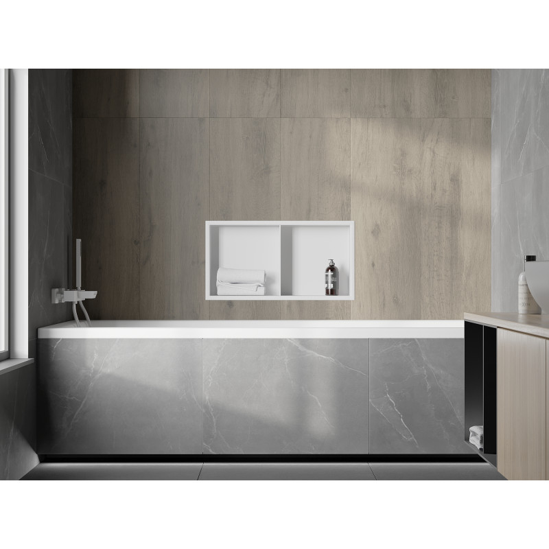 Mexen X-Wall-R estante de nicho con borde y estante de 60 x 30 cm, blanco - 1920603010S