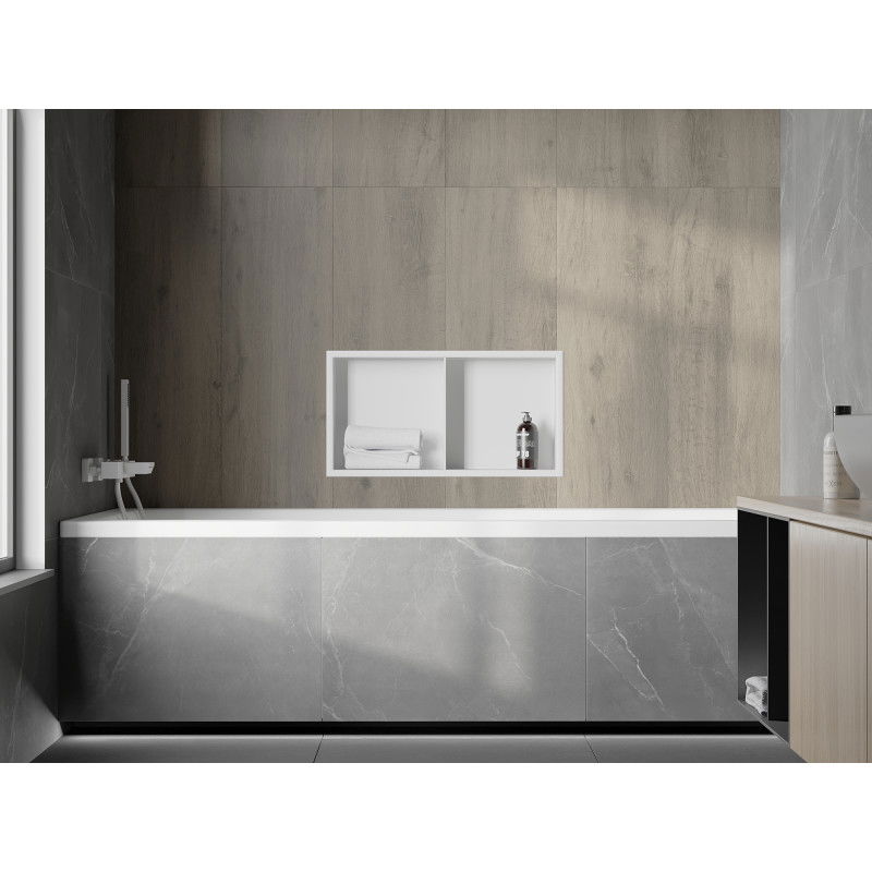Mexen X-Wall-R ripiano ad incasso con flangia e ripiano 60 x 30 cm, bianco - 1920603010S