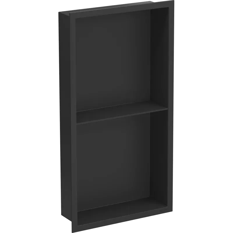 Mexen X-Wall-R étagère encastrée avec rebord et étagère 60 x 30 cm, noire - 1970603010S