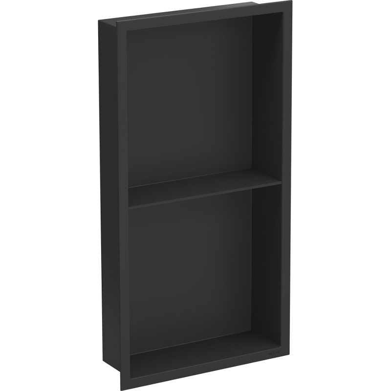 Mexen X-Wall-R inbouwplank met flens en plank 60 x 30 cm, zwart - 1970603010S