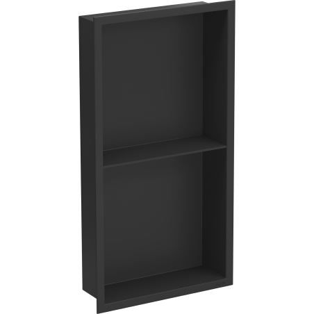 Mexen X-Wall-R mensola ad incasso con flangia e ripiano 60 x 30 cm, nero - 1970603010S
