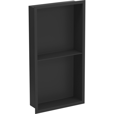 Mexen X-Wall-R nisplank met flens en plank 60 x 30 cm, zwart - 1970603010S